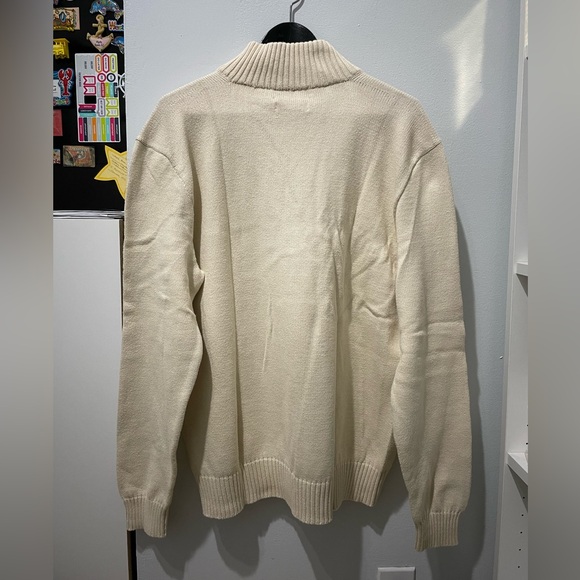 Polo by Ralph Lauren Men's XL Cream Zip-Up Sweater - Picture 2 of 10